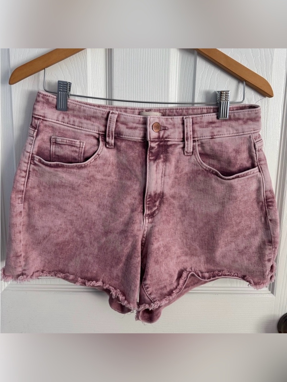 Universal Thread Pink Acid Wash Jean Shorts